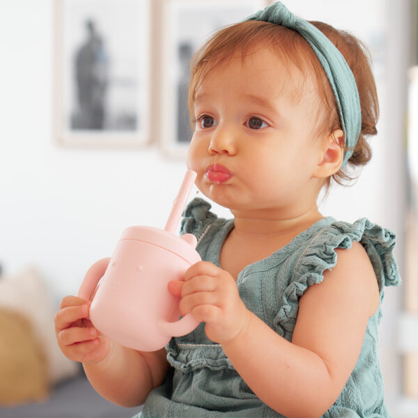 Silicone Mini Sippi Bear | Pink