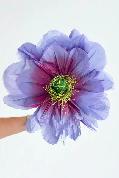 Lilac Poppy Paper Flower