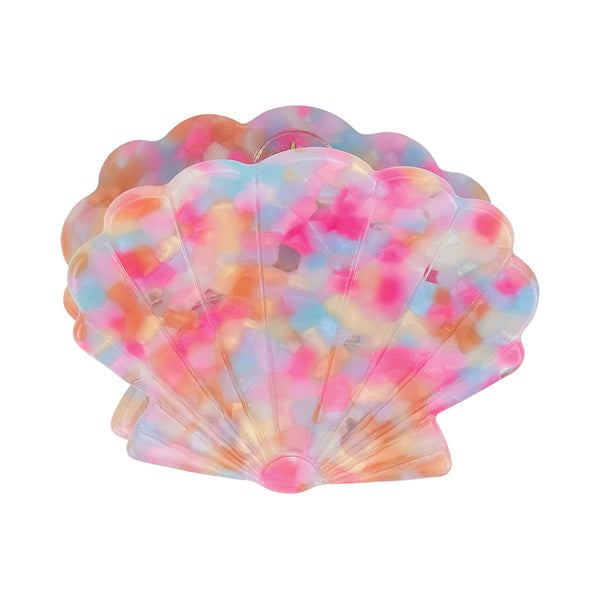 Shell Hair Claw | Unicorn Confetti
