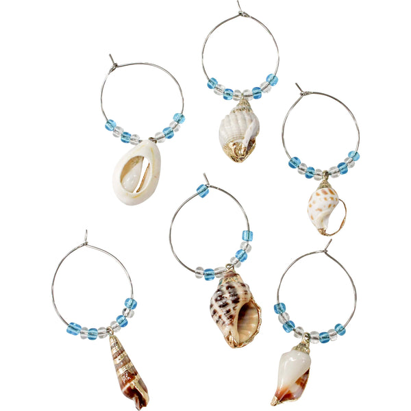 Shell Wine Charms