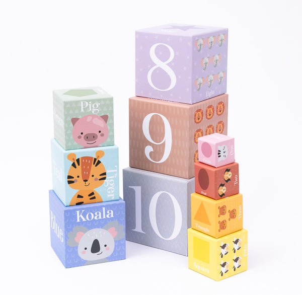 Kids Stacking Blocks