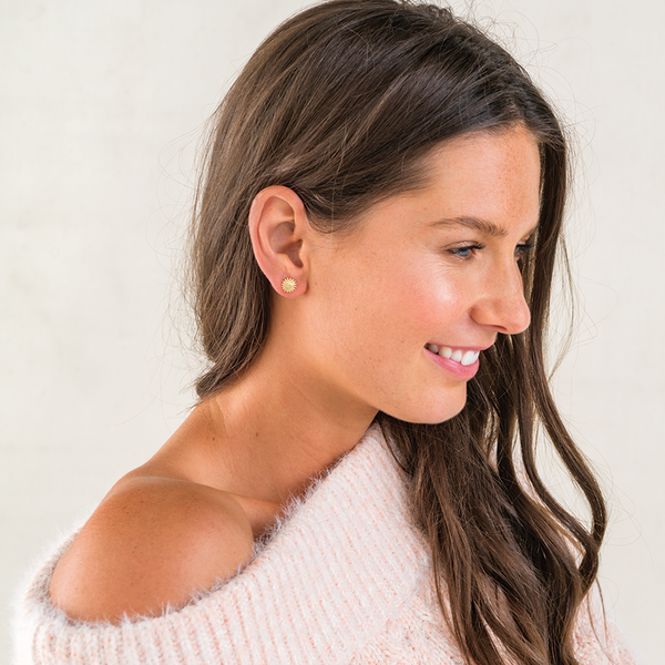 Palas Boho Sun Stud Earrings