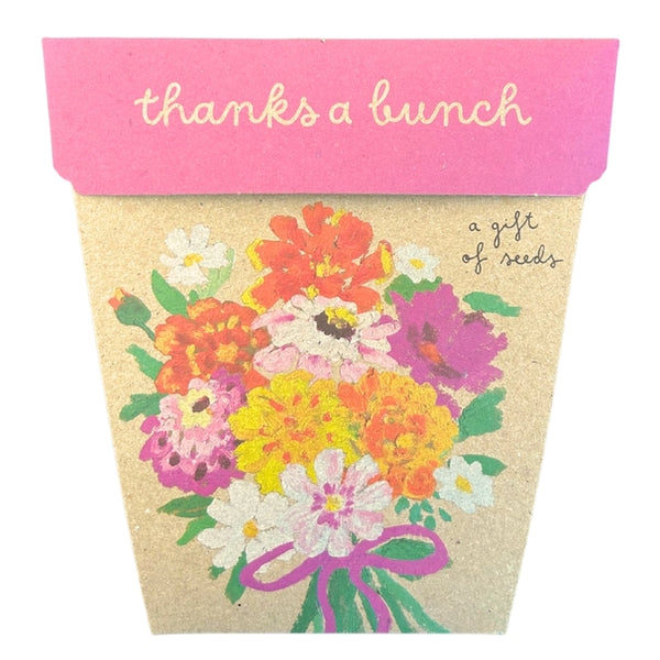 Thanks A Bunch Gift of Seeds Card | Sow n Sow