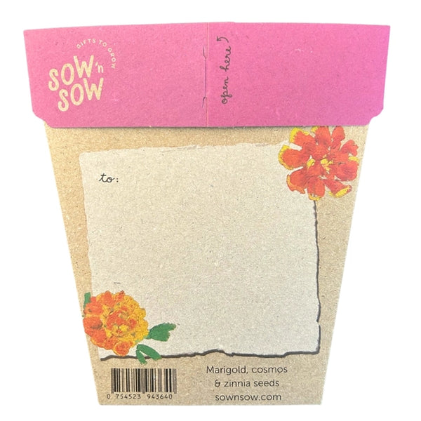 Thanks A Bunch Gift of Seeds Card | Sow n Sow