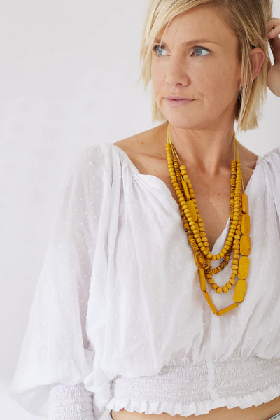 Mustard Hanalei Necklace
