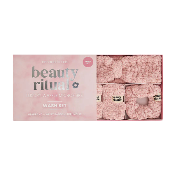 Beauty Ritual Luxury 3pc Wash Set | Pink