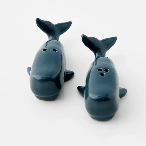 Whale Salt & Pepper Shaker Set