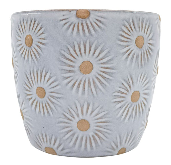 Embossed Daisy Pot | Large