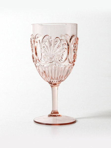 Pink Flemington Acrylic Wine Glass