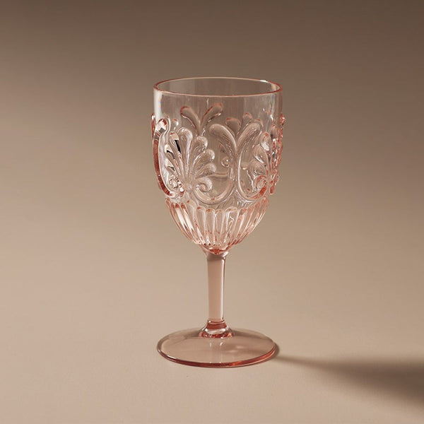 Pink Flemington Acrylic Wine Glass
