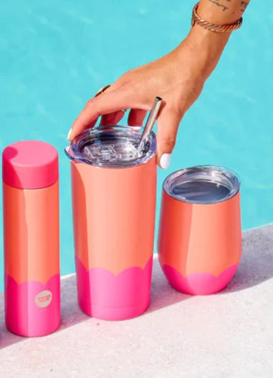 Wave Wine Tumbler | Pink