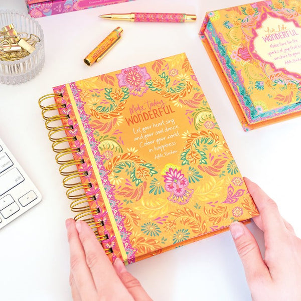 Live Life Wonderful Spiral Notebook