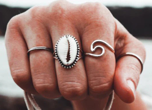 Cowrie Shell Ring
