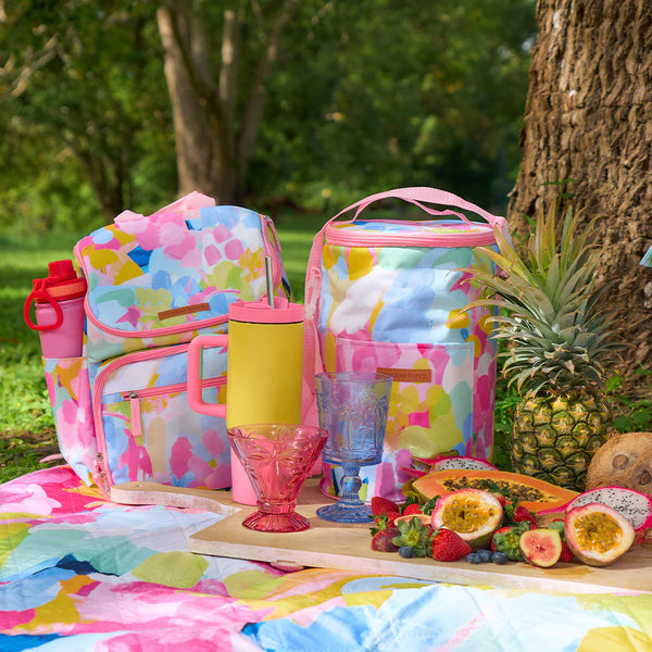 Good Vibes Picnic Barrel Cooler Bag