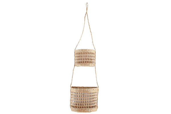 Gympie 2 Tier Seagrass Hanging Baskets