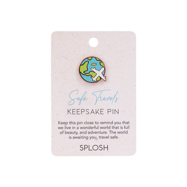 Safe Travels Keepsake Pin