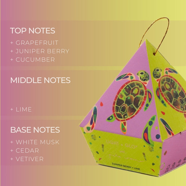 Turtle Hanging Candle Bauble | Juniper Berry