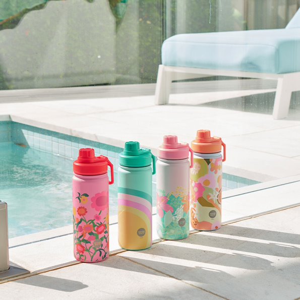 Flower Patch Stainless Steel Drink Bottle