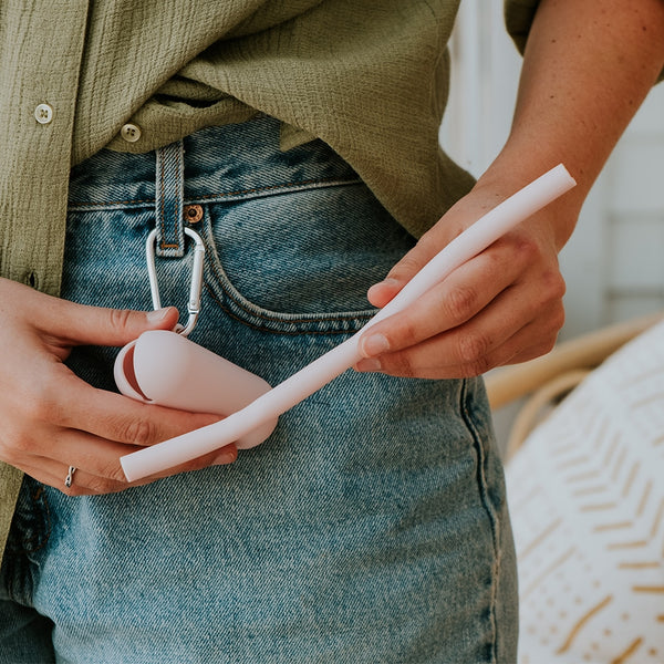 Easy Clean Reusable Silicone Straws