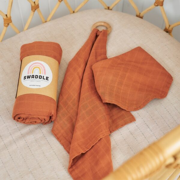 Muslin Swaddle | Rust