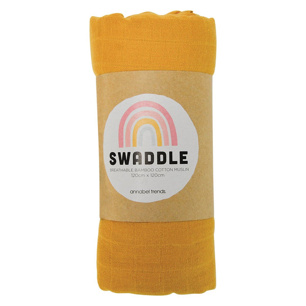 Muslin Swaddle | Mustard