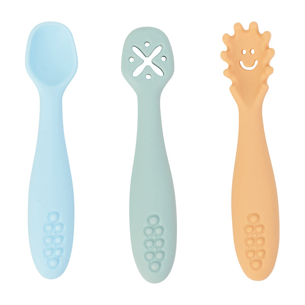 Silicone Cutlery 3pc Set | Seaside