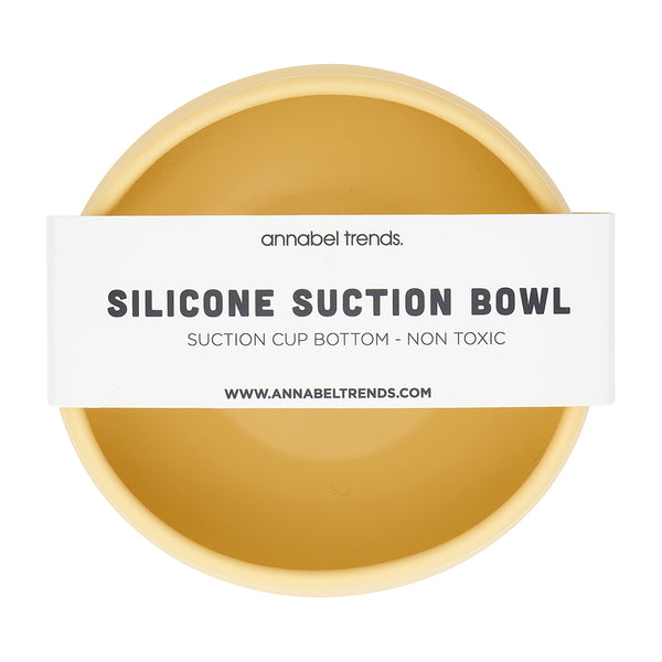 Silicone Suction Bowl | Lemon