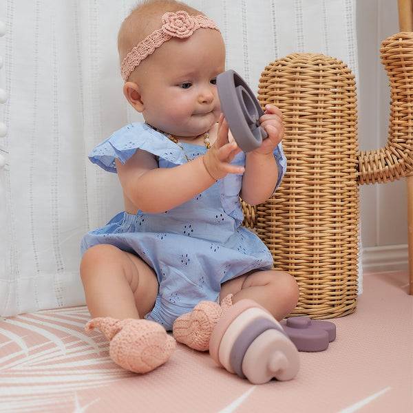 Silicone Stackable Heart Toy