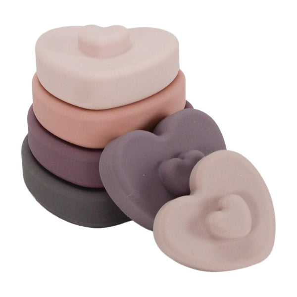 Silicone Stackable Heart Toy