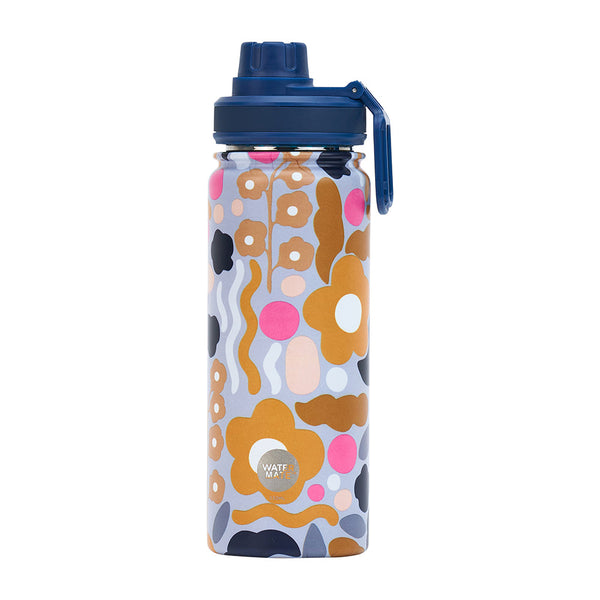 Floral Puzzle Stainless Steel Drink Bottle