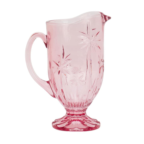 Palm Tree Glass Jug | Pink