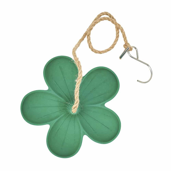 Green Bamboo Bird Feeder