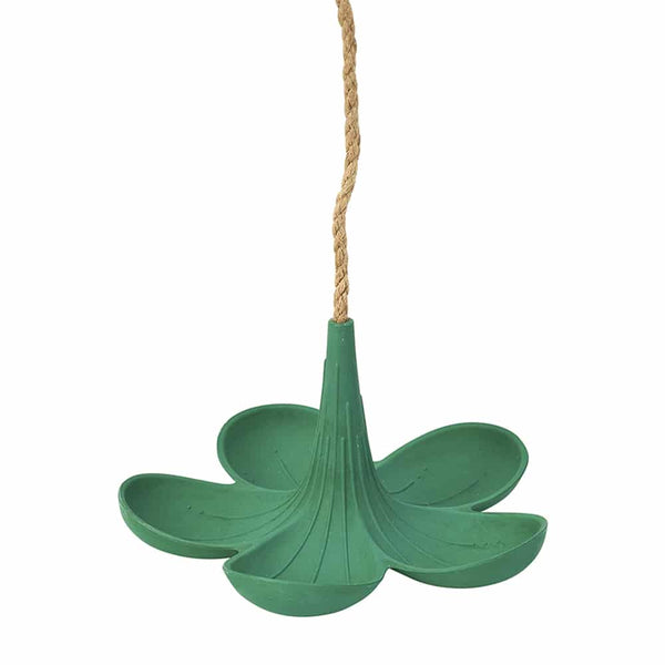 Green Bamboo Bird Feeder