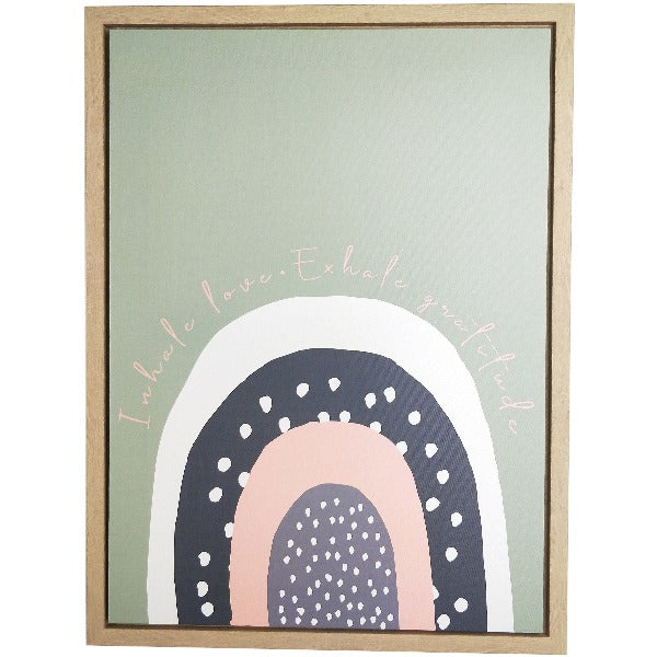 Inhale Love Wall Print