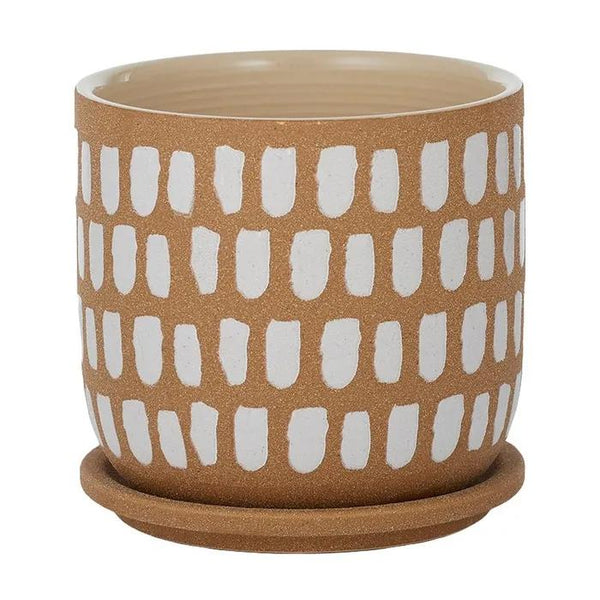 Luca Pot with Saucer | Large