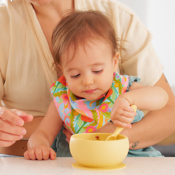 Silicone Suction Bowl | Lemon