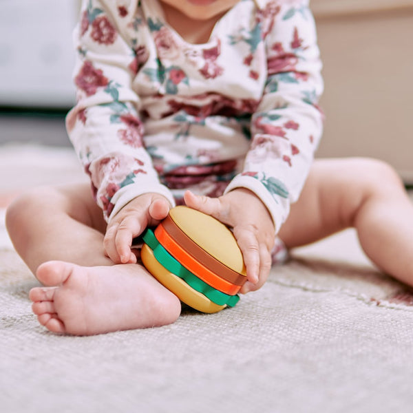Silicone Stackable Burger Toy