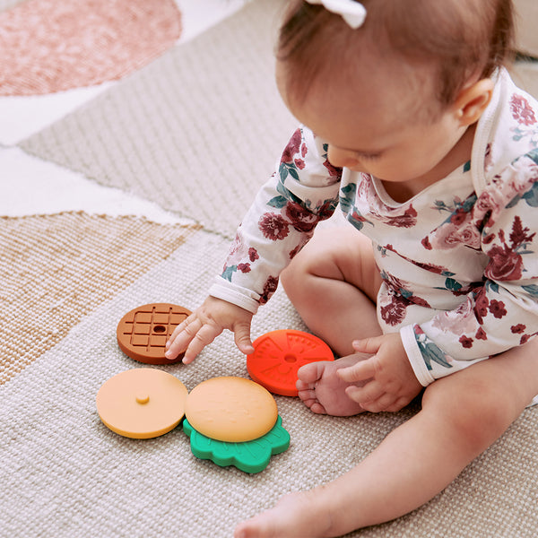 Silicone Stackable Burger Toy