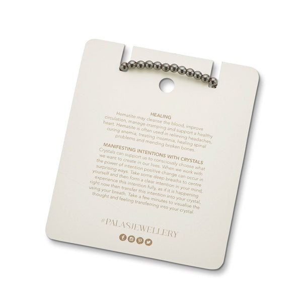 Hematite Strength Gem Bracelet | Palas