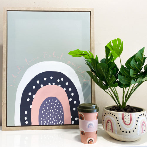 Inhale Love Wall Print