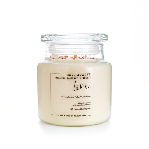 Love Rose Quartz Candle | 510g