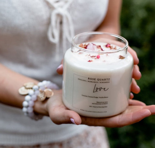 Love Rose Quartz Candle | 510g