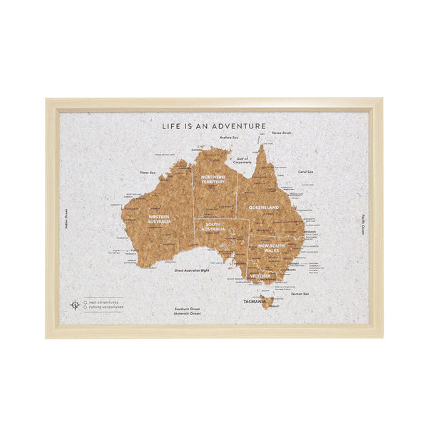 Australia Map Travel Board