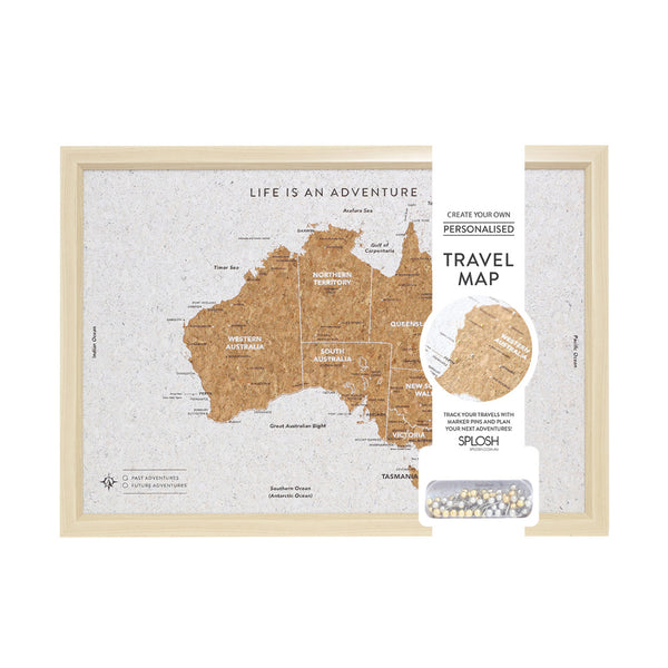 Australia Map Travel Board