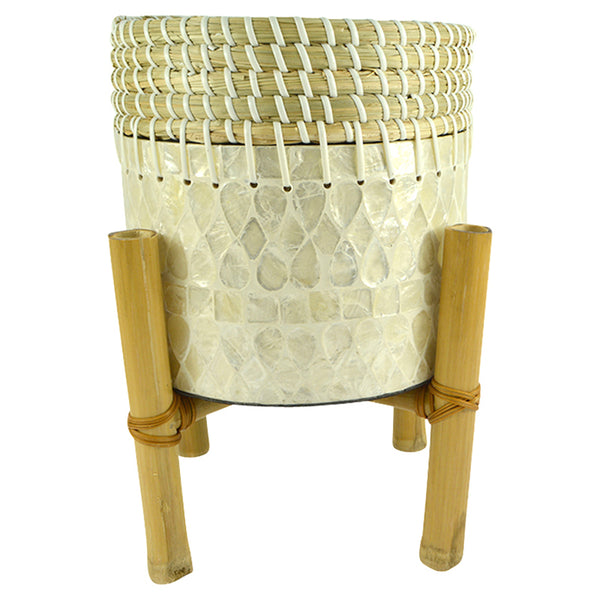 Odawa Capiz Shell Planter | Medium