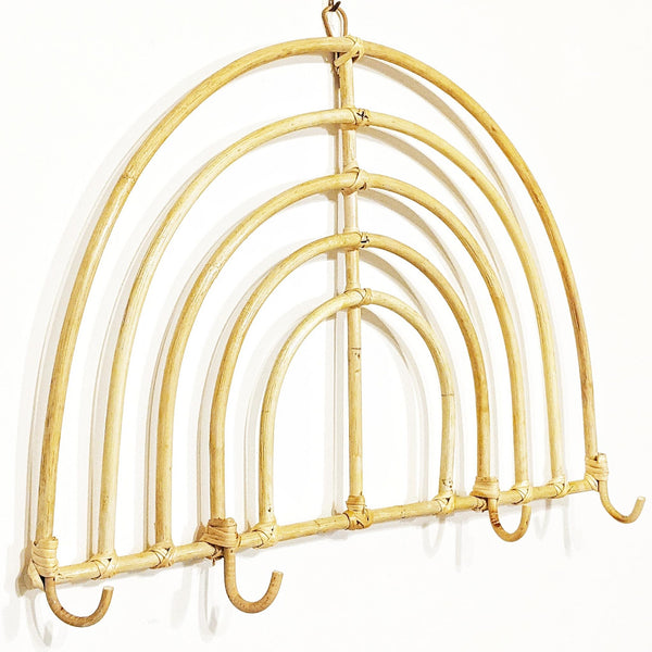 Rattan Rainbow Wall Hook