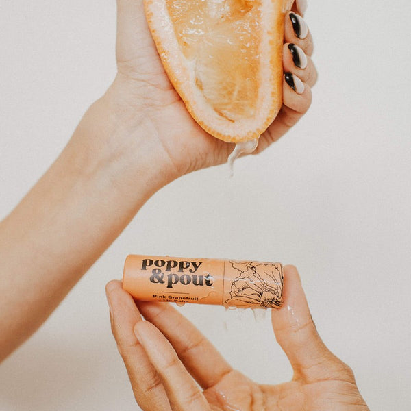 Poppy & Pout Lip Balm | Pink Grapefruit