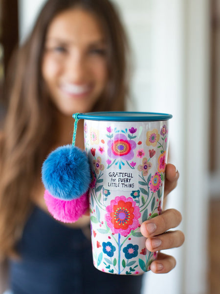 Grateful Pom Pom Stainless Steel Tumbler