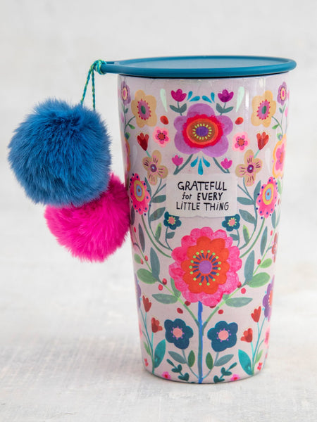 Grateful Pom Pom Stainless Steel Tumbler
