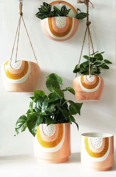 Woodstock Pink Rainbow Pot